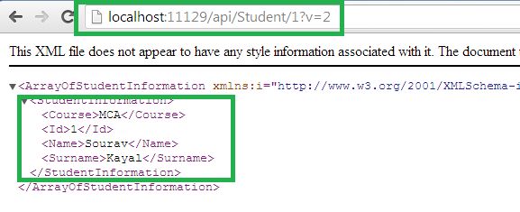 version 2 of student information service